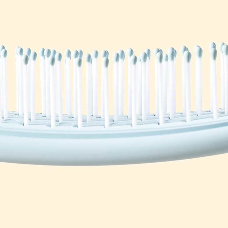 Soft Bristles Hair Comb for Scalp Massaging and Styling Curly Detangler Hairbrush Suitable for Travel and Home Use