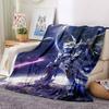 1pc Gundam Soft Comfortable Blanket Digital Print, All Season Multipurpose Knit Fabric Bedding, Office, Sofa Home Decor Blanket