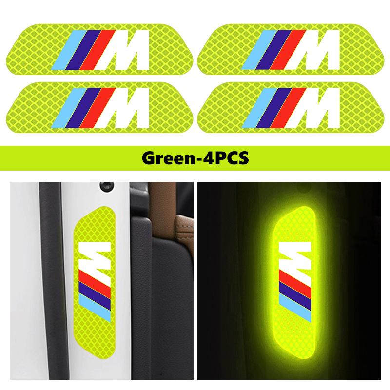 UWGK8 Car Door Sticker Safety Opening Warning Reflector Tape Decal For BMW M F10 F20 F30 F40 F15 F25 F26 F31 F49 E62 E83 E84