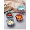 Dinnerware Mini Bowl Love Heart Shape Wheat Straw Bowls for Food Tableware Vinegar Seasoning Bowls Kitchen Supplies
