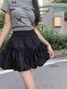 French Sweet Minority Design Sense Bow Flower Bud Skirt Female Autumn 2024 New High Waist Slim A-line Fluffy Casual Skirts