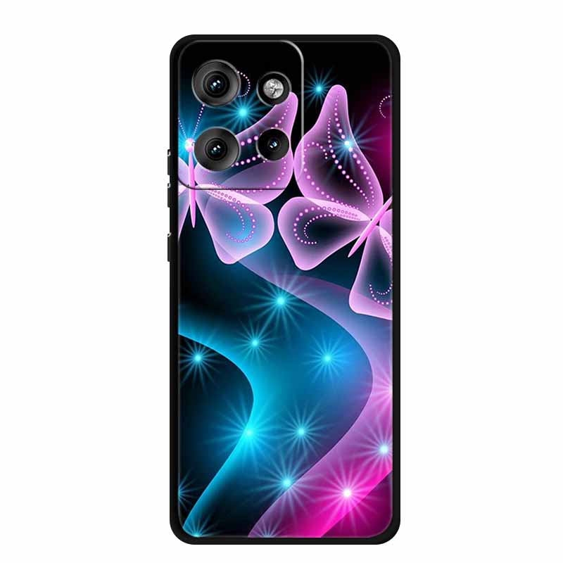 Pro pouzdro Moto Edge 50 Neo Luxusní měkké silikonové TPU pouzdra na telefon pro Motorola Edge 50 Neo Moto S50 5G Nárazuvzdorné kryty ve tvaru srdce Fundas