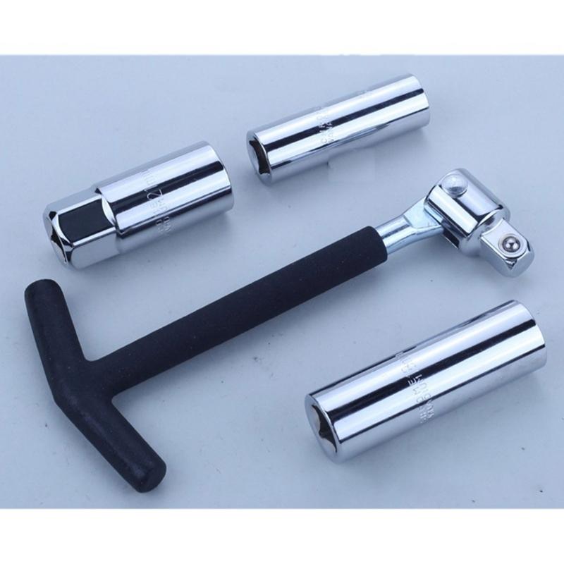 Spark Plugs Socket Wrench T-Handle 16mm 18mm 21mm Removal Tool Fit For Motorcycles Spark Plugs Socket Wrench Remover