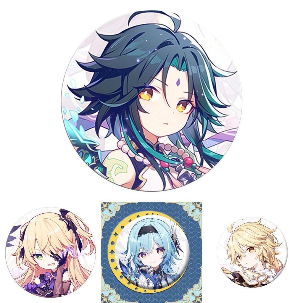 Accattivante Spilla Gioiello di Moda con Brooch di Animazione Cartone Animato da Genshin Impact