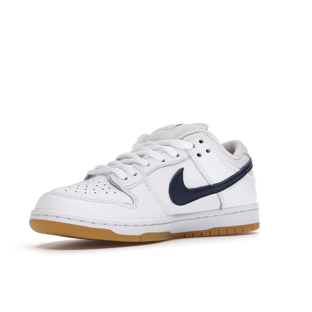 Nike Dunk Low Pro ISO SB Orange Label - White Navy Unisex Sneakers Safety-Orange CZ2249-100