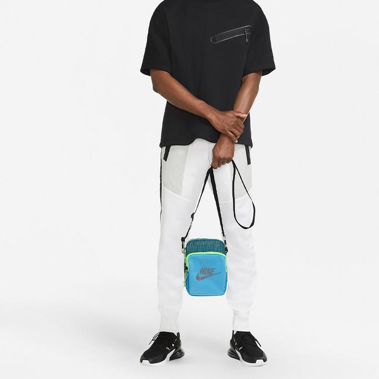 Nike Heritage Stoff Schultertasche, Crossbody Tasche Regular Unisex Laserblau CV1408-446