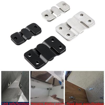 4pcs Stainless Steel Heavy Duty Picture Frame Hanger Photo Display Hooks Bed Interlocking Hanging Fasteners Furniture or