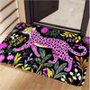 Cute Cat Dog  Pattern New Entrance Floor Mat Bathroom Absorbent Foot Door Mat Horror Skeleton Decoration Nonslip Area Foot Mats