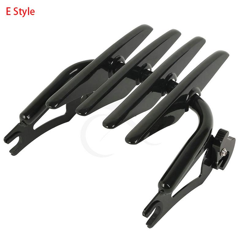 Motorcycle Detachable Backrest Sissy Bar Luggage Rack For Harley Road King Street Glide Electra Glide Standard CVO 2014-2024