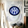 Inter Milan Logo Wallpaper Bedding 1 Duvet Cover 2 Pillowcase Without Core Christmas Birthday Gift Soft And Comfortable