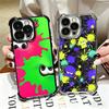 S-Splatoons Game Soft Phone Case For iPhone 15 16 17 Air 14 Pro Max 16E Plus 13 12 Mini Plating Anti-Fall Fundas