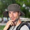 Outdoor bucket hat large brim fishing hiking hat summer sun protection hat men's and women's quick-drying UV protection sun hat