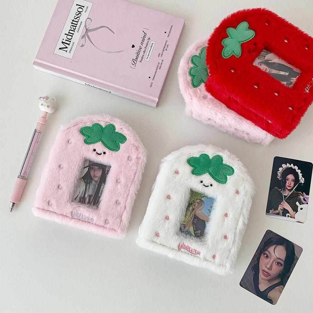 Sweet Photo Album Strawberry Shape A8 Photo Card Binder 3 inch Storage Photocard Holder Kpop Idol Photo