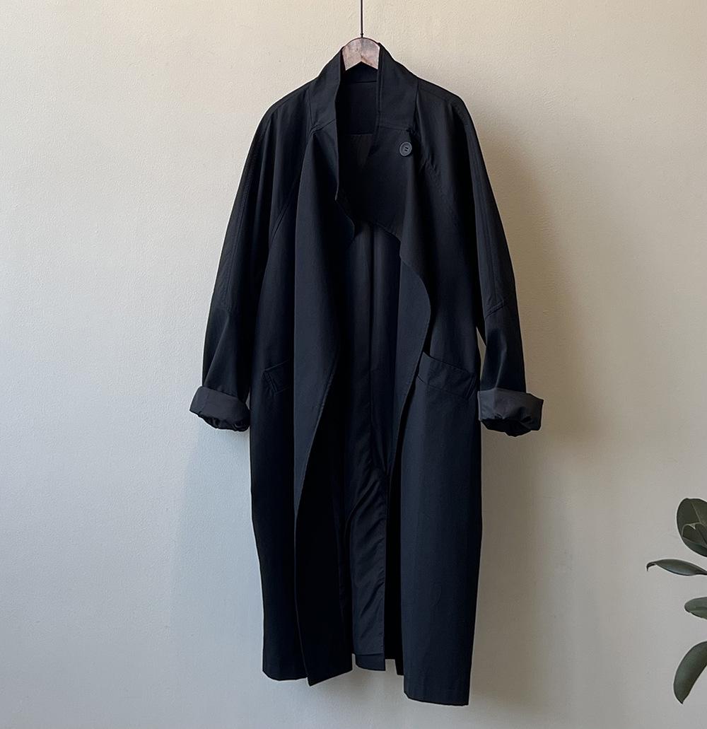 

Женское ретро-пальто-тренч средней длины с лацканами и одной пуговицей Yan Shuang 82116 M