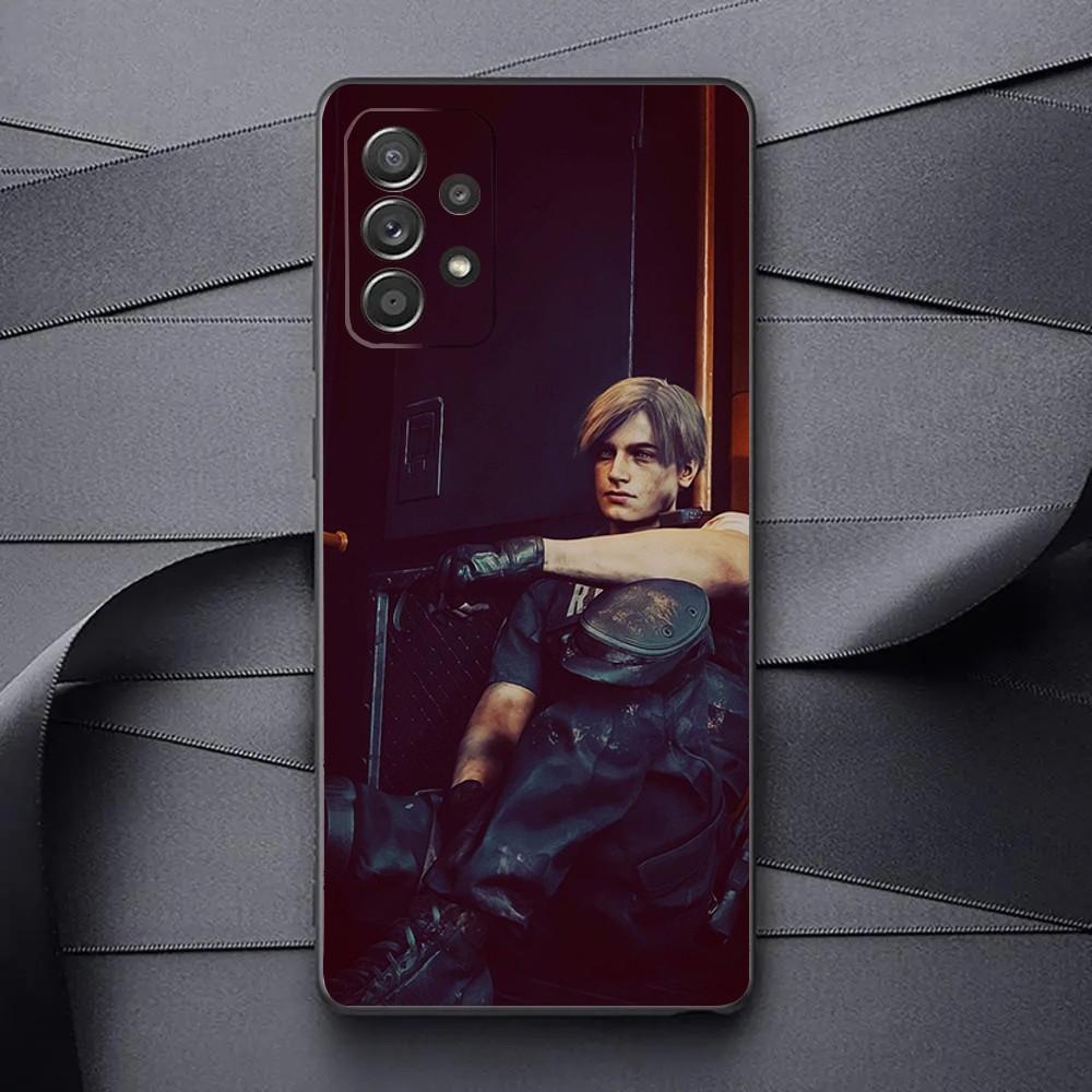 Leon R-Resident Kennedy E-Evil 4 Phone Case For Samsung Galaxy A13,A21s,A22,A31,A32,A52,A53,A71,A80,A91 Soft Black Phone Cover