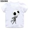 Halloween Town Pumpkin King Jack Skellington Print Kids T-Shirts Funny Girls Clothes Baby Boys T shirt Summer Children Tops