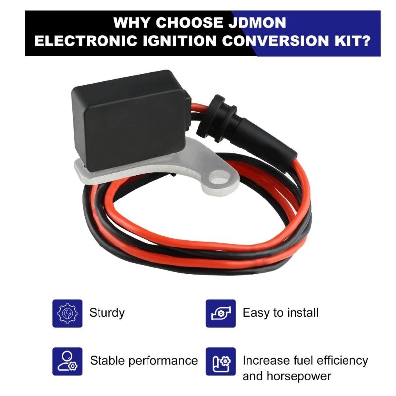 Ignition Conversion Kit 1281 for 260 289 302 351 352 8 Cylinder Ignitor Distributor Module Kit Replacement