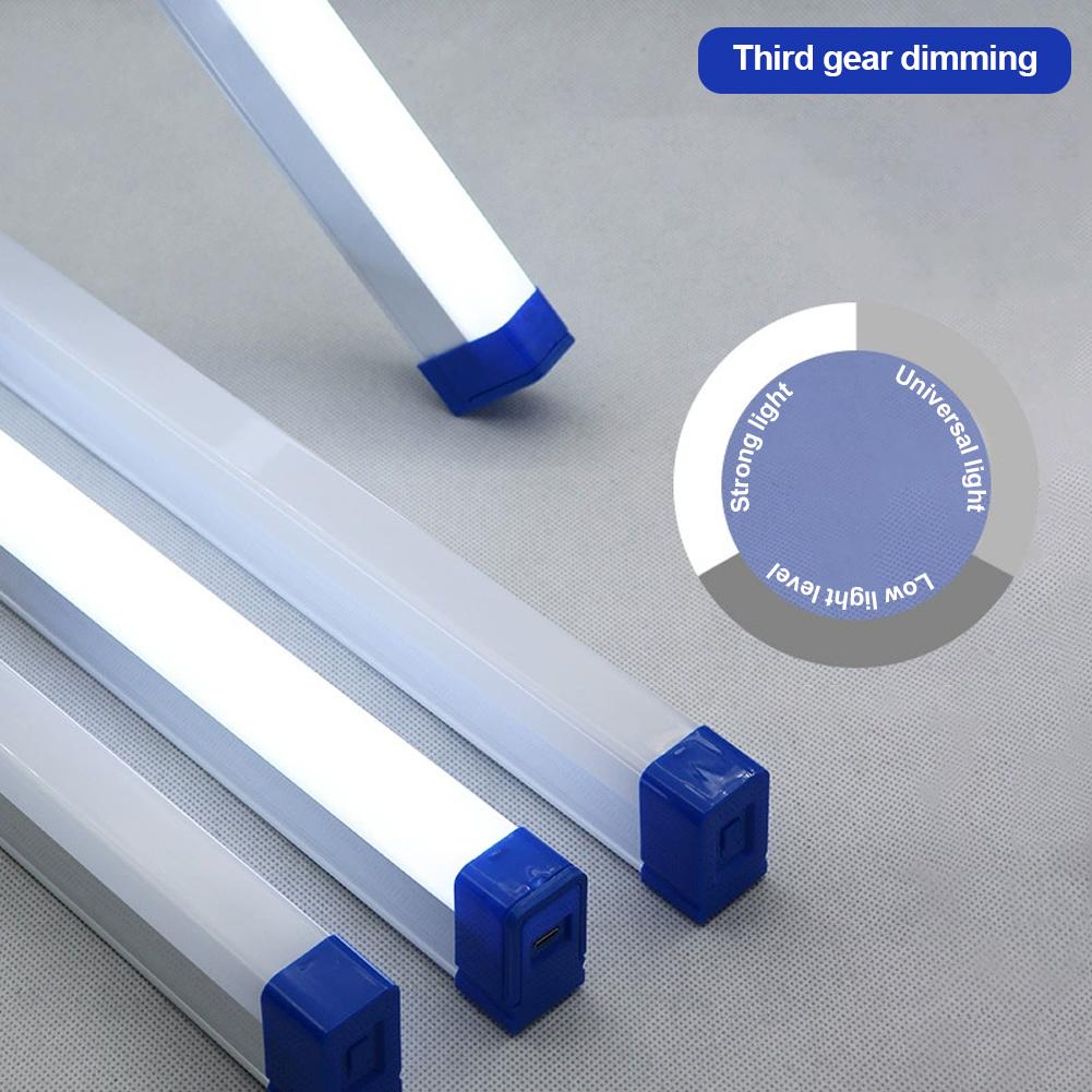 30CM LED Rechargeable Tube Camping Light Magnetic Suspension Portable Light Bulb for Emergency Night Market Outdoor Lighting