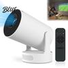 Mini LED Projector with Base Speaker 4K Support Portable Projector 200 ANSI Compact Bluetooth-compatible 5.4 & WiFi 6 210 Degrees Rotation Indoor