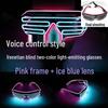 Voice-Controlled LED Trendy Light-Up Shutter Glasses for Festivals
