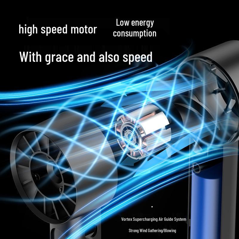 Portable High-Speed Mini USB Handheld Fan with Digital Display - Strong Wind and Long Battery Life