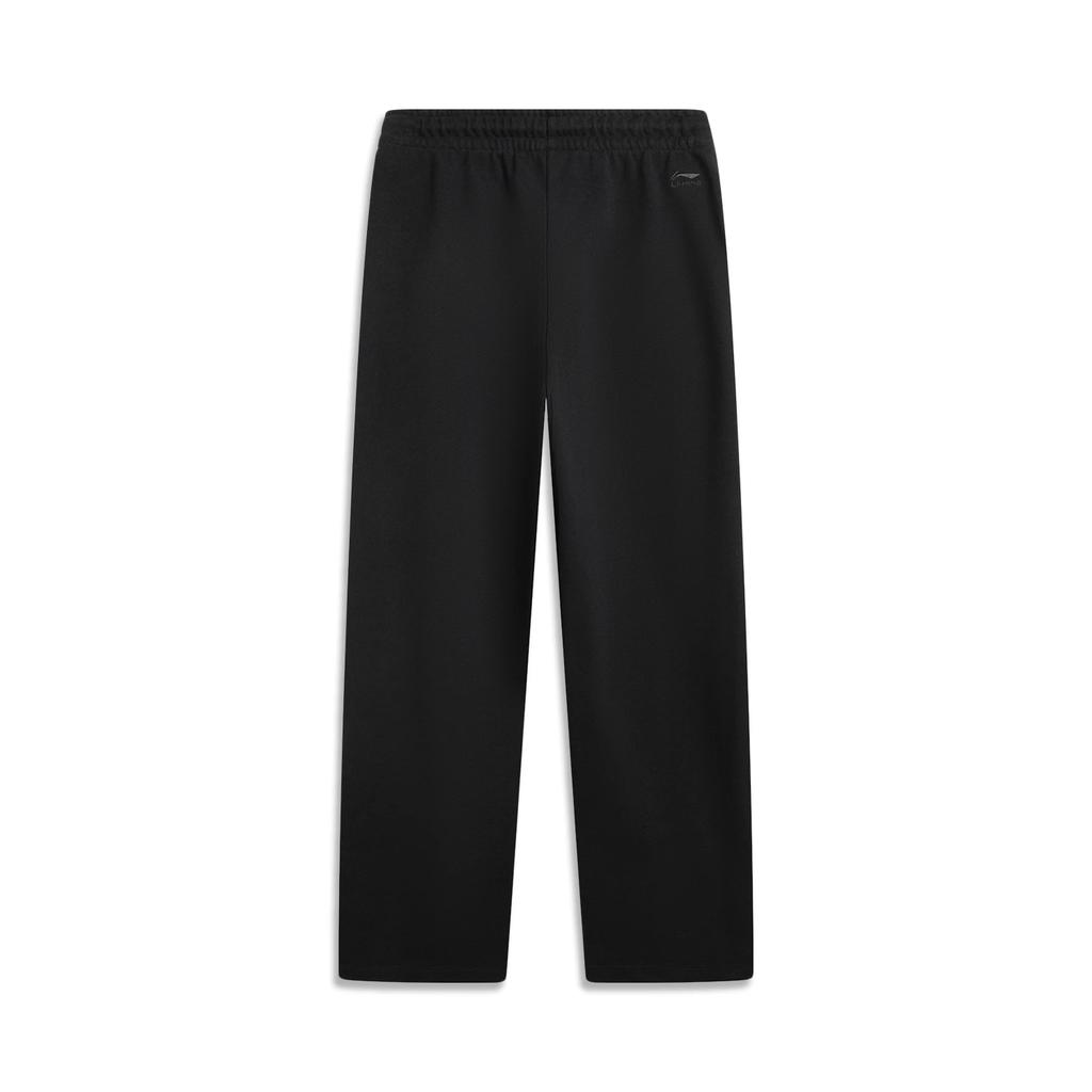 Li Ning Wade Series Solid Color Mid Waist Drawstring Soft Breathable Versatile Loose Casual Pants Men Pants AKLV149-1