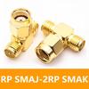 5/20 Stück SMA Stecker Vergoldet 3-Wege T-Typ Adapteranschluss SMA Stecker auf Dual 2 SMA Buchse