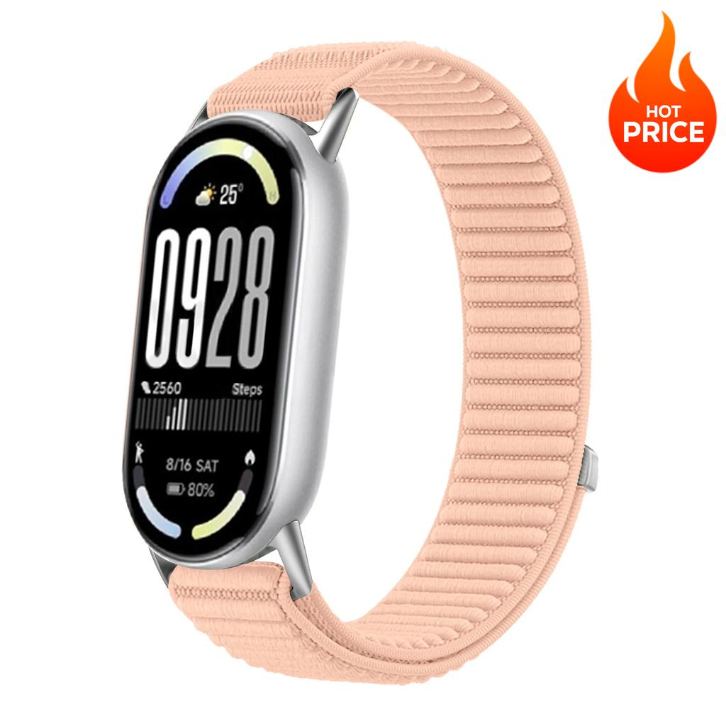 Sports Nylon Strap for Xiaomi Mi Band 10 9 8 Smart Bracelet Wristband Watchband for Mi Band 10 9 Replacement Band Accessories