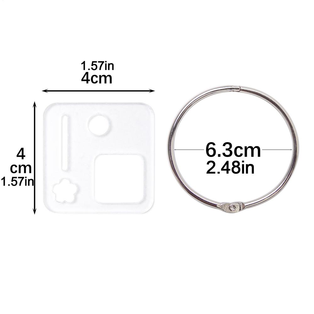 Acrylic Thread Drops Thread Winding Boards Floss Bobbins Cross Stitches Floss Drops Bobbins Floss Organizer Clear Floss Drops