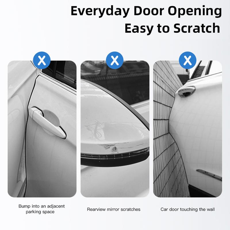 BLF1 4Pcs Car Door Anti-collision Strip Protection Sticker For Mini Cooper JCW Works R56 R50 F54 F55 F56 F57 F60 R52 R53 R55 R57 R58