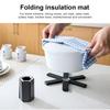 Foldable Heat-resistant Placemat Detachable Mat Anti-slip Insulation Pad Anti-scald Coasters Accessories Dining Room