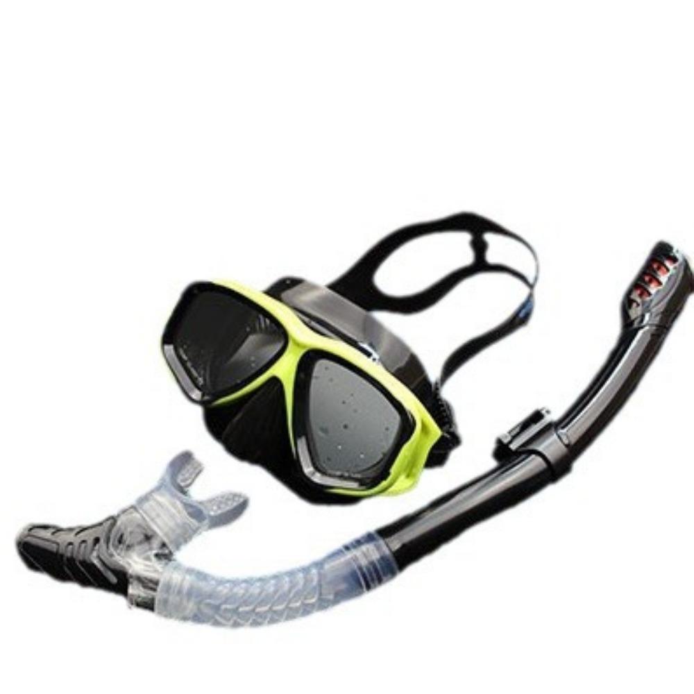 Tempered Glass Diving Goggles Full Dry Snorkeling Set