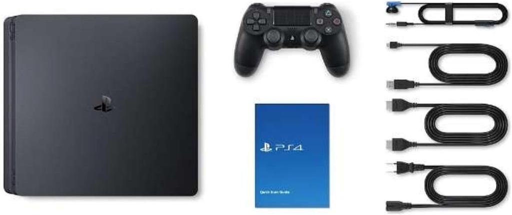 Generalüberholte SONY PlayStation 4 Jet Black 500GB PS4 Slim mit Garantie CUH-2100AB01 (Eingestellt) 180-Tage