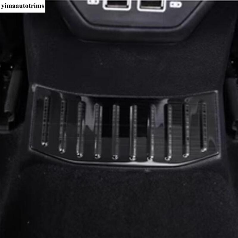 Rear Middle Guard Anti-kick Scuff Plate Panel Cover Trim Stainless Steel Accessories Fit For Volkswagen T-Roc T Roc 2018 - 2025