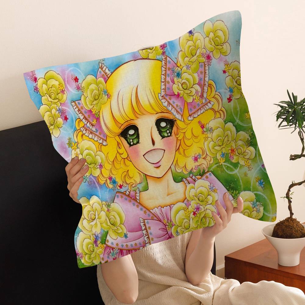 Cartoon Anime womens Candy Sweet pillow cover sofa cushion cover home room decoration children gift