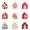 Japanese Lucky Cat Apron With Waterproof Linen Material For Kitchen Cooking And Baking