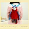 Backpack Parrot Red Plush Toy Cute Girl Birthday Holiday Gift Throw Pillow Doll