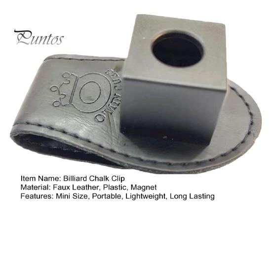 Universal Portable Billiard Chalk Holder Wear Resistant Simple Installation Compact Size Magnetic Belt Clip Chalk Holder