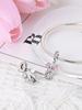 Copper Elegant Plated Genuine Charm Pink And Blue Little Elephant Bead Fits Bracelets WomenS Jewellery Gifts Beautiful Exquisite