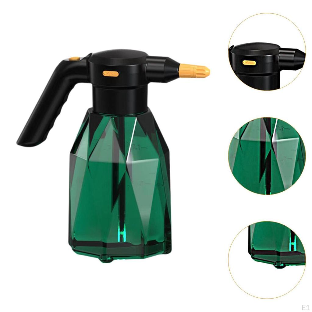 Regador elétrico de 2 litros, pulverizador de espuma para lavagem de carros, 14 x 27 cm para limpeza de janelas