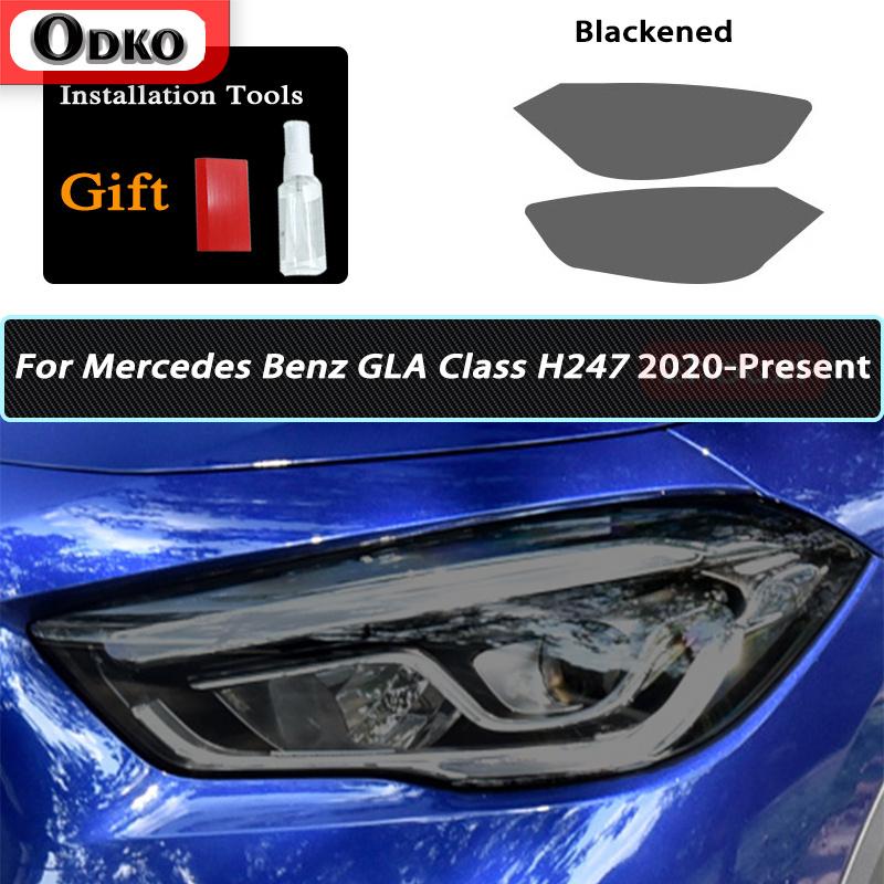 Smoked Black TPU Sticker Car Headlight Protective Film For Mercedes Benz W177 W176 W205 W206 C117 C118 X156 X253 C253 W213 W218