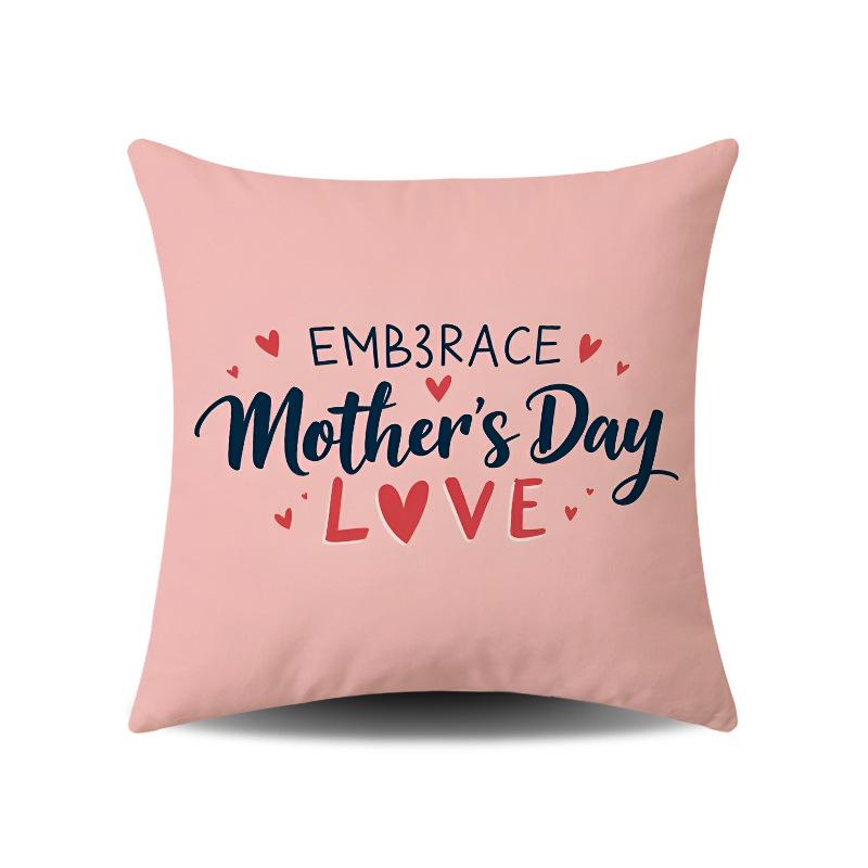 Mother's Day Festive Atmosphere Cushion Covers for Home and Sofa Decor
