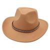 Wide Brim American Style Top Hat Western Cowboy Hat Jackson Jazz Hat Rivet Felt Hat Tibetan Style Woolen Hat Men And Women