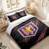 Set Biancheria da Letto 1 Copripiumino 2 Federe Stampa Calcio Aston Villa Camera da Letto Decorazione Casa