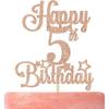 Glitter Birthday Cake Topper - Happy Birthday Party Decorations
