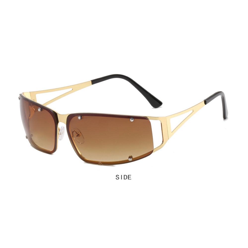 Y2k Sunglasses Optical Women'S Sunglasses Uv400 Riding Shades Avant-Garde Driving Sun Glasses For Cycling Fashionable Outfits