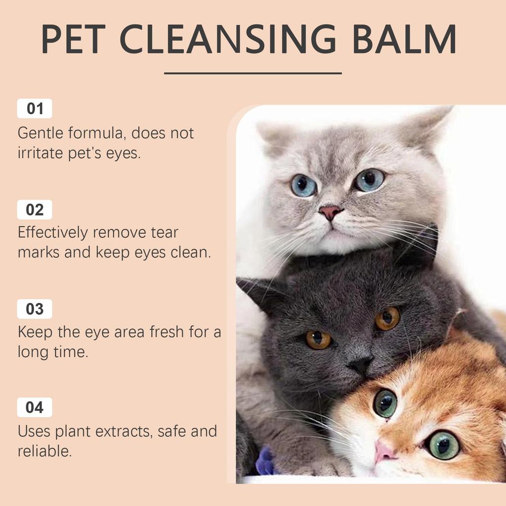 Natural Tear Stain Remover Cream, Gentle And Effective Eye Care For Dogs And Cats, Tear Stains
