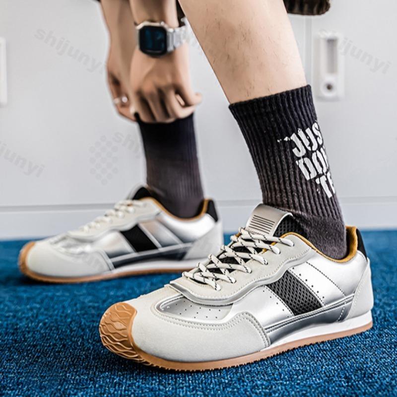 Fashion Fashion Trend Casual Thin Soled Sports Shoes for Men 2025 New Style Autumn Mesh Breathable Comfortable Low Top Non Slip Sneakers