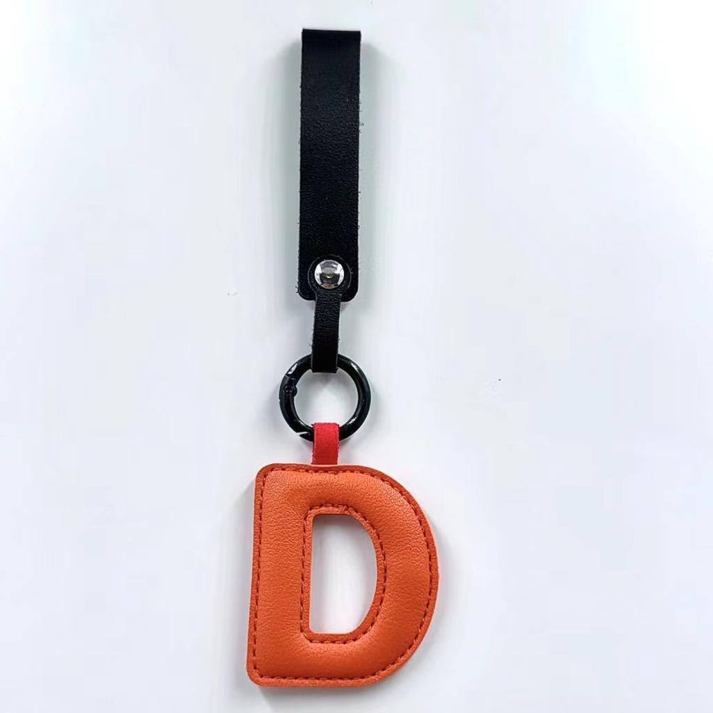 Porte-clés Lettre en Cuir Charme de Sac