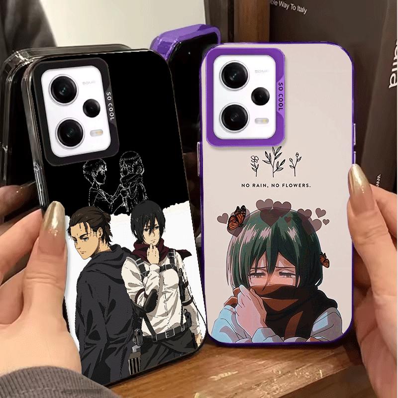 A-Attack On T-Titan Mikasa Soft Phone Case for Samsung Galaxy S24 S25 FE S26 Edge S23 Ultra S22 Plus S21 + Shockproof Cover Back